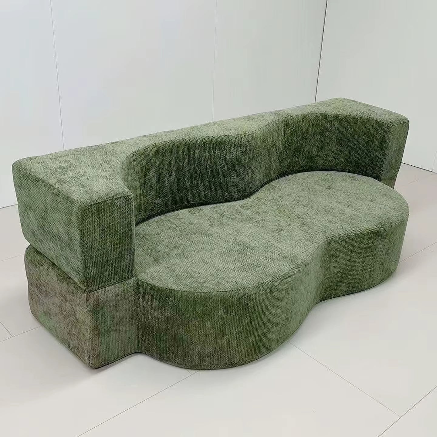 Vacuum Compression Sofa, Pure Sponge, Fully Removable and Washable Retro Style, Double Occupancy Foldable Modular Sofa Bed