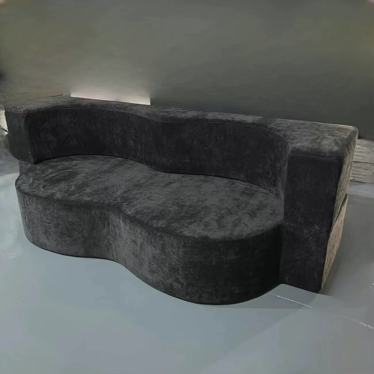 Vacuum Compression Sofa, Pure Sponge, Fully Removable and Washable Retro Style, Double Occupancy Foldable Modular Sofa Bed
